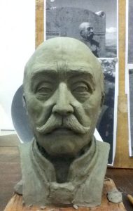 Plaster bust - Sculpture