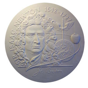 modeler-designer-sculptor-coin-medals-francesca-abbate-italian-artist-newton-plaster