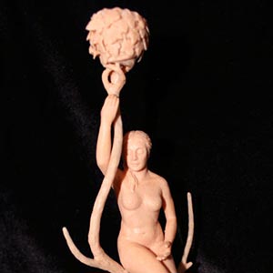 Wax model "Allegory of winter"