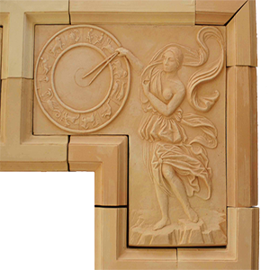 Terracotta bas-relief "Allegory of Perfection"